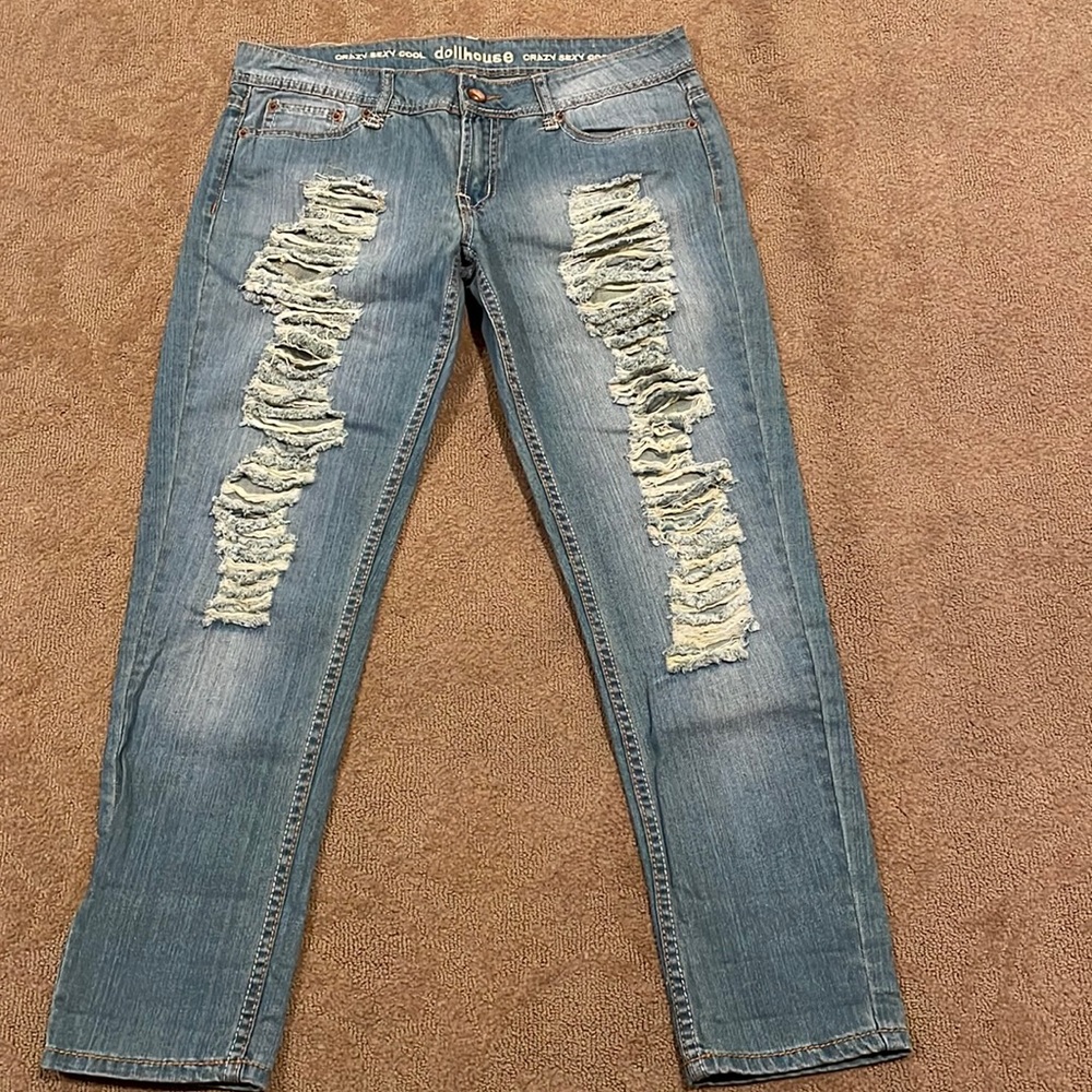 DOLLHOUSE ripped jeans. New without tags.